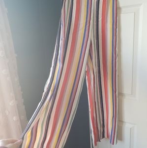 Sz 4 70s style New Look Viscose Striped Pants